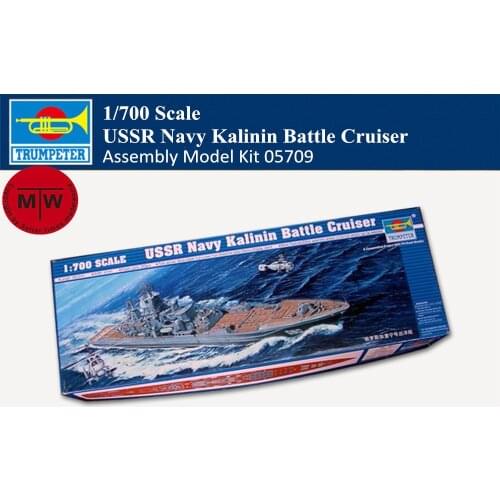 Trumpeter 05709 1/700 Scale USSR Navy Kalinin Battle Cruiser Military Plastic Assembly Model Kit