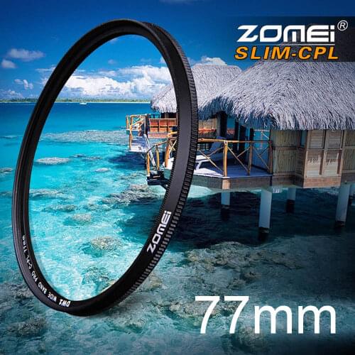 Zomei 77mm Ultra Slim CPL Filter CIR-PL Circular Polarizing Polarizer Filter for Olympus Sony Nikon Canon Pentax Hoya Lens 77 mm