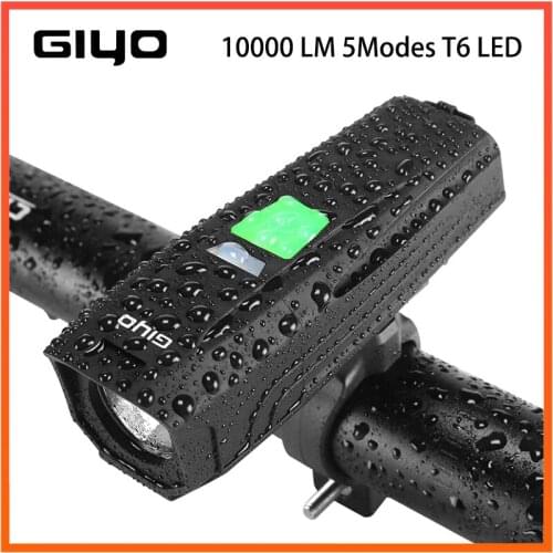 Bicycle Light 10000 LM 5Modes T6 LED Cycling Front USB Flashlight Waterproof Flashlight By 18650battery With Taillight