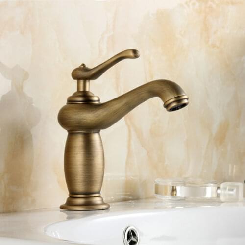 Vidric New Deck Mount Antique Black Bathroom Basin Sink Mixer Tap Single Handle Hingle Hole Bathroom Faucet Basin Faucet