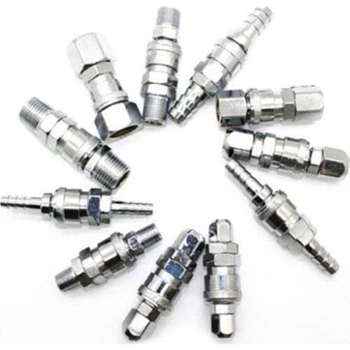 1PCS SP10 PP10 SP/PP20 SP/PP30 SP/P40 Air Hose Pneumatic Fitting Quick Coupler Connector Fit for Tube Outer Air Compressor Pump