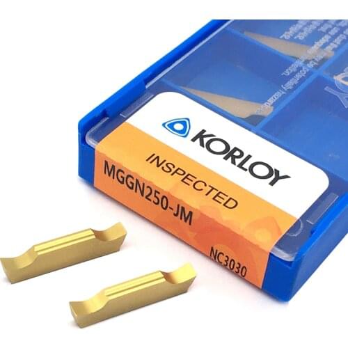 10pcs MGGN250 JM NC3030 Carbide Inserts High Quality Grooving Turning Tool MGGN 250 Blades CNC Lathe Cutter Tools For Steel