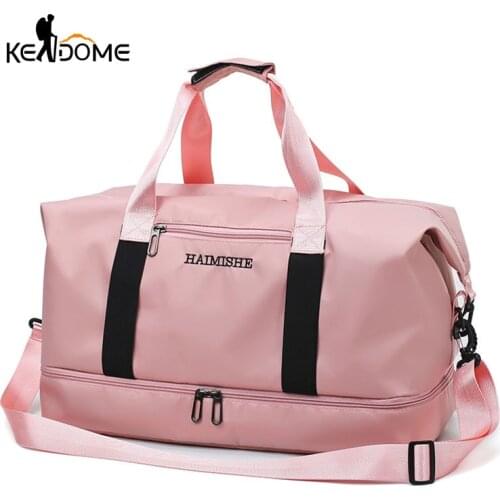 2019 Travel Luggage Bag Gym Bags Waterproof Nylon Sports Handbags Women Yoga Swimming Tas Dry Wet Gymtas Sac De Sport XA828WD