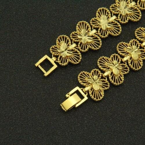 3D butterfly punk hip hop koop bracelets for women Hollow out golden jewelry new 2020 trend friends accessories Bracelets chain