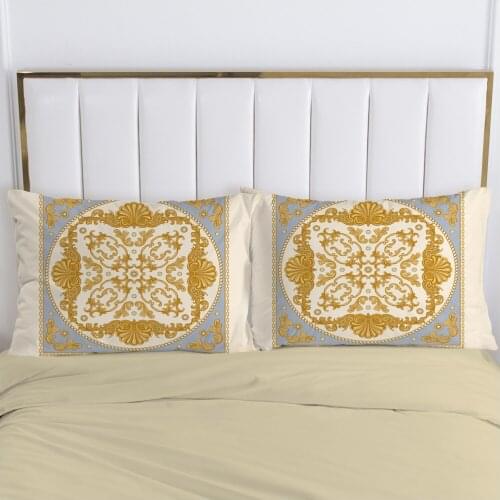 3D Pillow cover Pillow case Luxury Bedding Pillowcase Pillowcovers decorative 50x70 Customizable size Palace style Coffee color