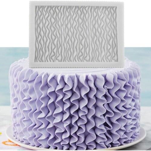 Rose Peony Flower 3D Silicone Mold Wedding Cake Border Decorating Tools Lace Fondant Mold DIY Chocolate Cake Baking Mould