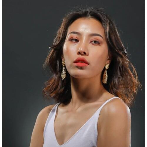 Women's Gold Earrings Aimening China