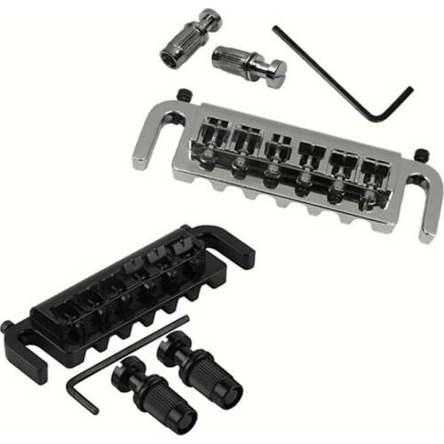 Guitar Accessories Wraparound Bridge Tailpiece Studs Chrome Style Guitar Bridge For LP Electric Guitar Parts