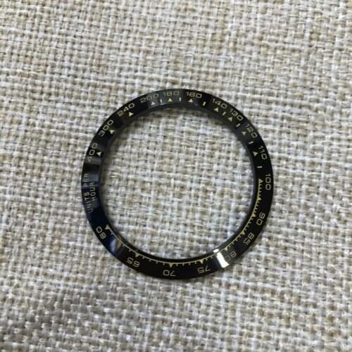 Watch accessories Ditong Na black ceramic outer ring 116500 cosmic type 38.5mm case digital dial ring