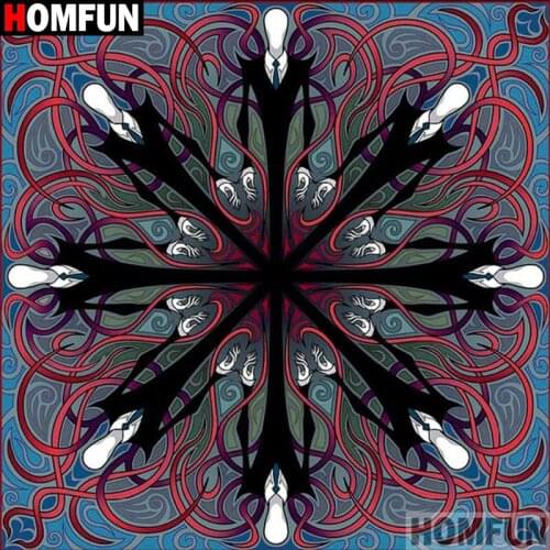 Homfun Full Square/Round Drill 5D DIY Diamond Painting "Mandala flower" 3D Embroidery Cross Stitch Home Decor Gift A11359