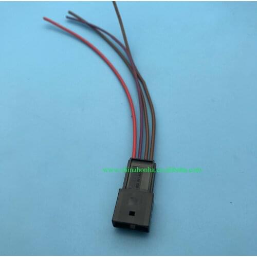 Free shipping 30 pcs 8E0972643 4 pin unsealed connector with 15cm and 20AWG wire
