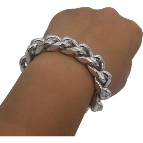 Unisex Chain Bracelet Bangle Gothic Charm Bracelets Men Jewelry Hip Hop Pulseras Femme Pulsera