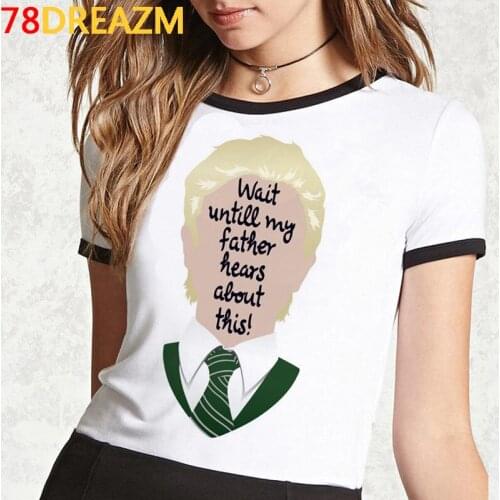 Draco Malfoy tshirt women aesthetic harajuku couple clothes print kawaii t shirt summer top streetwear