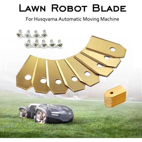 35*18*0.75mm Lawn Robot Blade Gold Silver Lawn Mover Replacement Blade For Gardena Husqvarna Automower yardforce Garden Tools