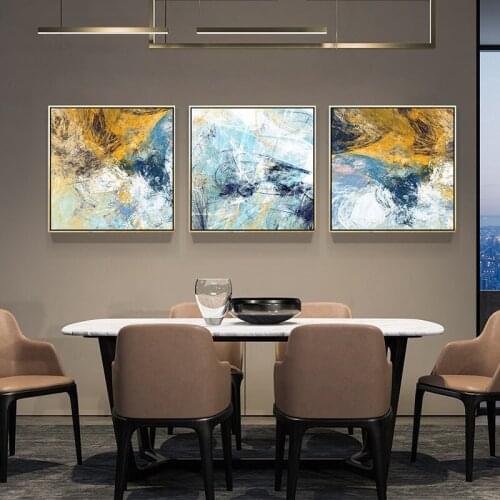 Splashing Colorful Line Home Decoration Modern Abstract Posters and Prints Wall Art Canvas Painting Pictures for Living Room