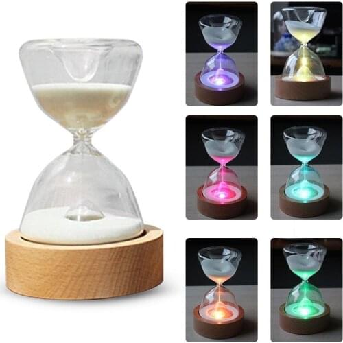 Novelty Hourglass Night Led Light Marc Newson Little spheres Nanoballs Gold Ball sandglass zandlo Decoration lamp abajur luminar