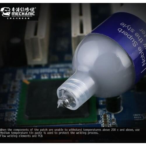 MECHANIC pb-free No need to clean Medium temperature tin paste C-991 Solder paste Tin paste solder Tool 183 degree melting point