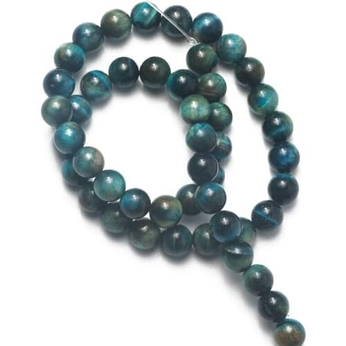 Wholesale Natural Stone Sapphires Blue Tiger Eye Beads Round Loose Beads 6 8 10 12mm for Jewelry Making Accessories Bracelet DIY