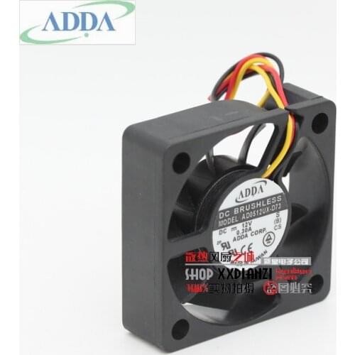 Wholesale Original FOR ADDA AD0512UX-D73 12V 0.3A 5010 5cm server inverter cooling fan