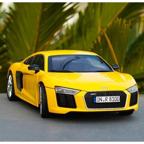 Original Authorized Authentic 1/18 Scale Audi R8 V10 plus NEW R8 Diecast Car Model for birthday/christmas gift,collection