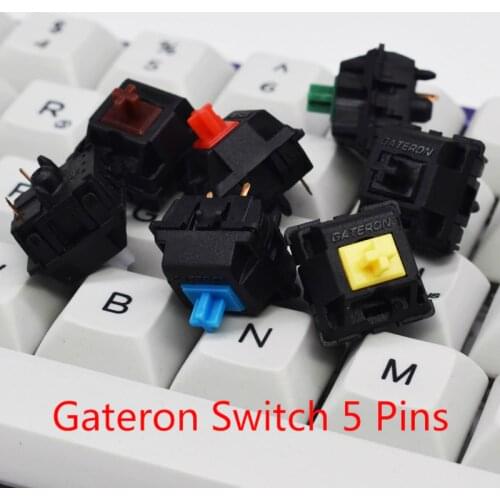Original Gateron Switch KS-3 Mechanical Axis for Mechanical Keyboard Black Red Brown Blue Clear Green Yellow 5pins Fit GK61 GH60