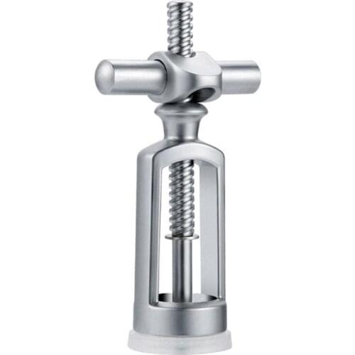 Unique Zinc Alloy Corkscrew Red Wine Bottle Opener Triangle Lock Design Cork Puller Silver Champagne Opening Tools