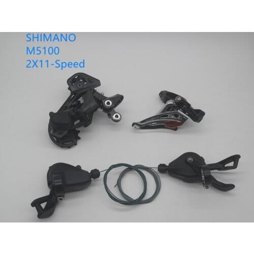 SHIMANO DEORE M5100 2x11 Speed 22S MTB Groupset Shifters Front/Rear Derailleur(RD-M5120) left right side shifter