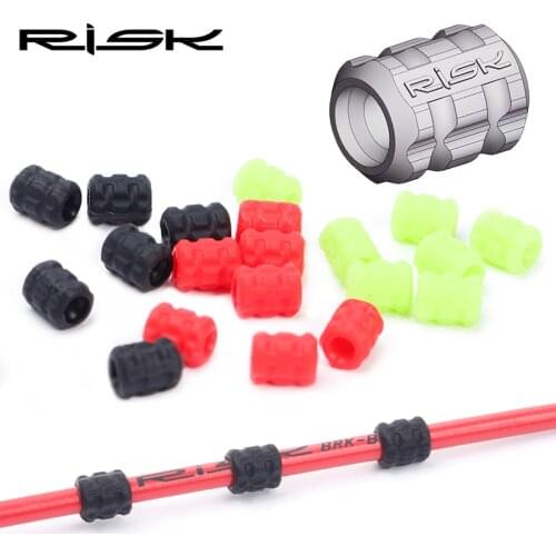 RISK Bicycle Sleeve Rubber Cable Protector for Pipe Line Tube Brake Shift Ultralight Bike Frame Protective Silicone Cable Guide