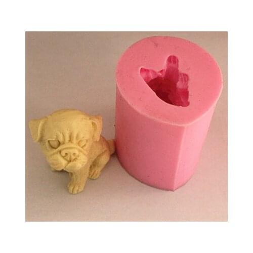 Shar pei dog silicone soap molds fondant chocolate molds for the kitchen baking cake decorating Sugarcraft