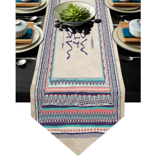 Ethnic Arrow Of Arab Tribes Table Runners Modern Home Kitchen Dining Tablecloths Wedding Party Table Decoration Table Runner