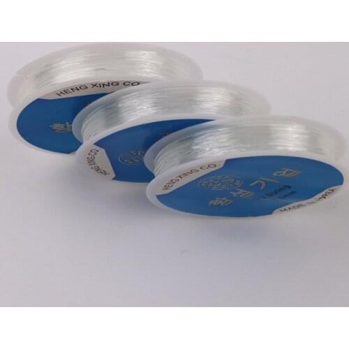 0.5-1.0mm Transparent Stretch Elastic Crystal Line Beading Rope String jewelry Cord String Thread DIY Handmade Bracelet Cord