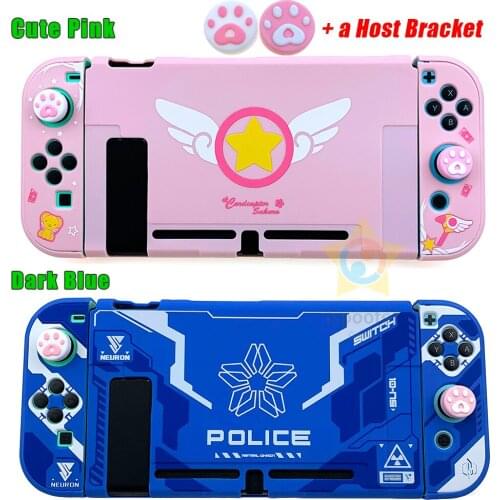 Girly Pink Protective Case For Nintendo Switch Full Controller Shell Hard Cover NS Game Case Box For Nintendo Switch Accessories
