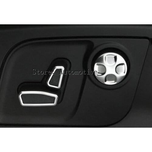For Maserati Levante 2016 2017 Ghibli 2014-2017 Quattroporte 2013-2017 Accessories Car-Styling Chrome Car Seat Button Cover Tri