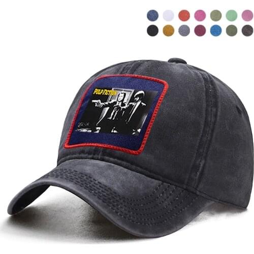 Movie Pulp Fiction Kill Bill 2 John Travolta Basebll Cap Sun Shade Hat Dad Trucker Bone Solid Hats Snapback Boinas Ponytail Caps