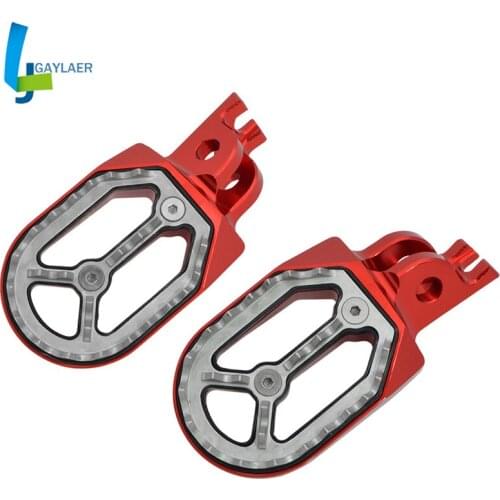 CNC Motorcycle Footrest Footpeg Rests Pedal for Honda CFR250X/R 2004-2015 CRF450X/R 2002-2015 CR125/250 2002-2008 CRF150R