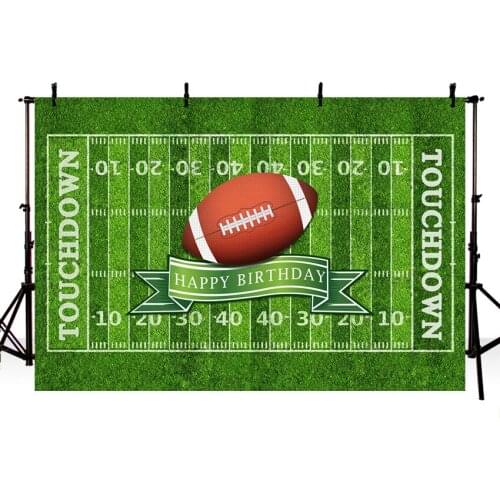MEHOFOTO Photography Backdrop Football Sports Filed Grassland Stadium Background Photocall Photo Studio Shoot Prop Photobooth