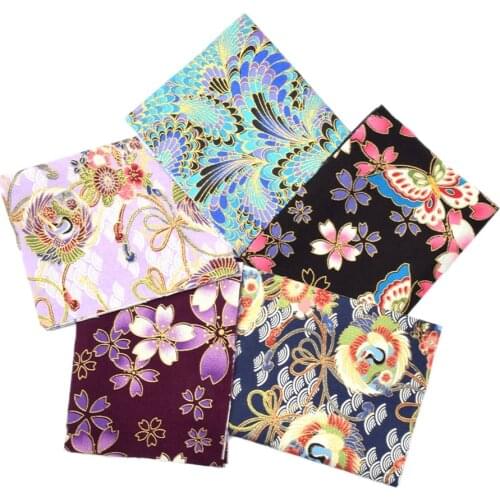 5 Pcs 20cm x 25cm Cotton Patchworks Fabrics Sewing Quilting Cloth Patch For DIY Sewing dolls Handmade Crafts Accessories Cushion