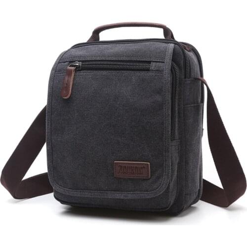 Canvas Messenger Bag Men Casual Travel Fashion Single Shoulder Bags Brand Mens Crossbody Bag Business Male Bolsa Masculina