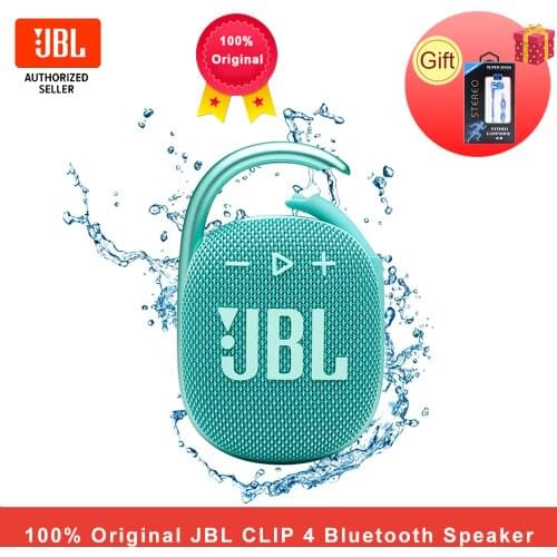 JBL Clip 4 Wireless Bluetooth 5.1 Mini Speakers Clip4 Portable IP67 Waterproof Outdoor Bass Speakers with Hook 10 Hours Battery