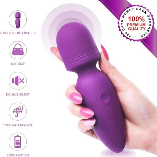 Pocket AV Vibrators Handheld Massager Vagina Pussy Stimulator Strong Vibration Wand Toys Female Masturbation Bullet Anal Butt