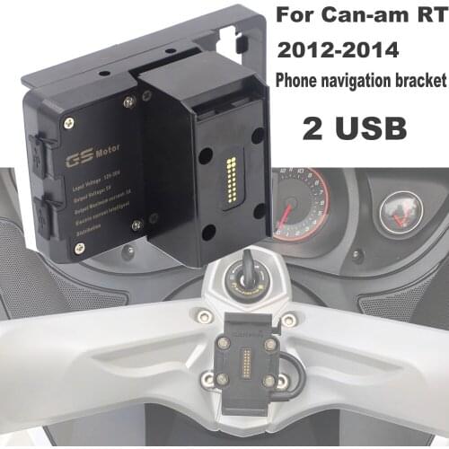 Mobile Phone Navigation Contact Bracket USB For Can-Am spyder RT-S Can Am RT 2012-2014