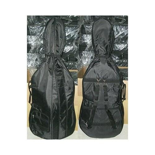 Soft black color cello bag, cello soft bag 4/4,waterproof cloth.shoulder rest