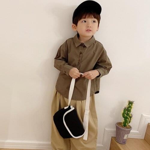 Charming Spring Summer Boys Blouses Shirts Kids Children Clothing Top Overcoat Formal Sport Beach Cotton Long Sleeve High Qualit