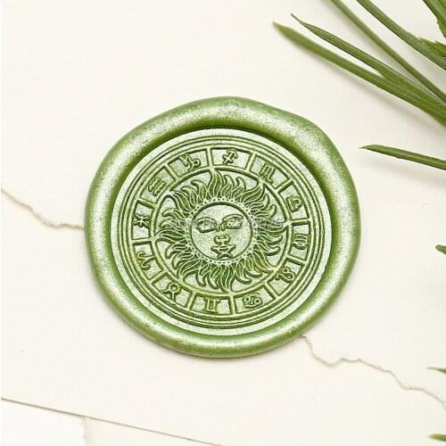 Constellation Wax Seal Stamp ,wedding gift,personalised wood wax stamp,party seal, sun and magic wax sealing kit seal