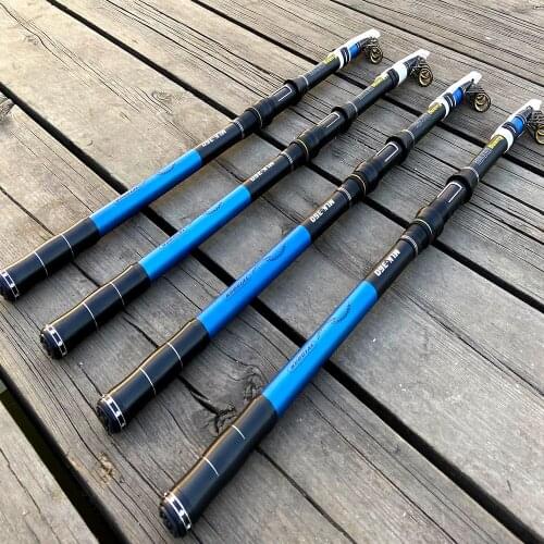 JOSBY FRP 2.1M 2.4M 2.7M 3.0M 3.6M Portable Telescopic Fishing Rod High Performance Sea Fishing Pole pesca Rod