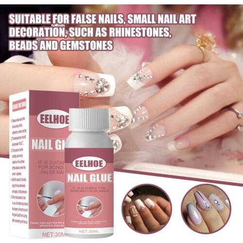 Professional Super Strong Nail Glue for False Nail Rhinestones Gems DIY