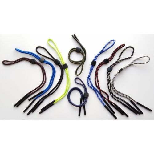 Eyewear adjustable sturdy eyeglass sport strap terra cords spectacle retainer with silicone end tube eyeglass lanyard string