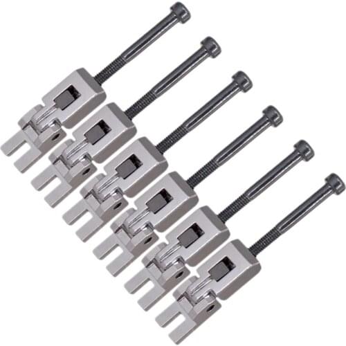 Double Locking System Locked Saddles with String Lock Screws for Electric Guitar Tremolo Bridge Set of 6