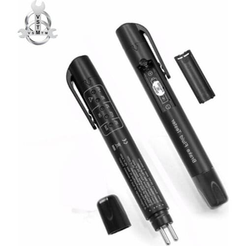 Brake Fluid Liquid Tester Pen With 5 LED Car Auto Vehicle Tools Diagnostic Tools Mini Brake Fluid Tester For DOT3/DOT4 free ship