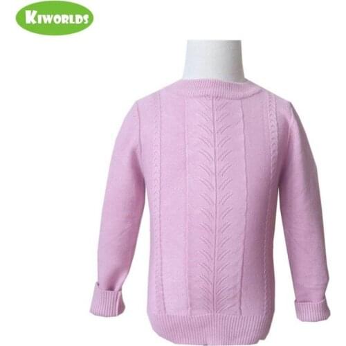 Winter Hot Sale cameo brown Core spun yarn Girls Sweater,More Soft and Warm kids Clothes